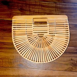 Womens Bamboo Handbag Handmade Large Tote Bag